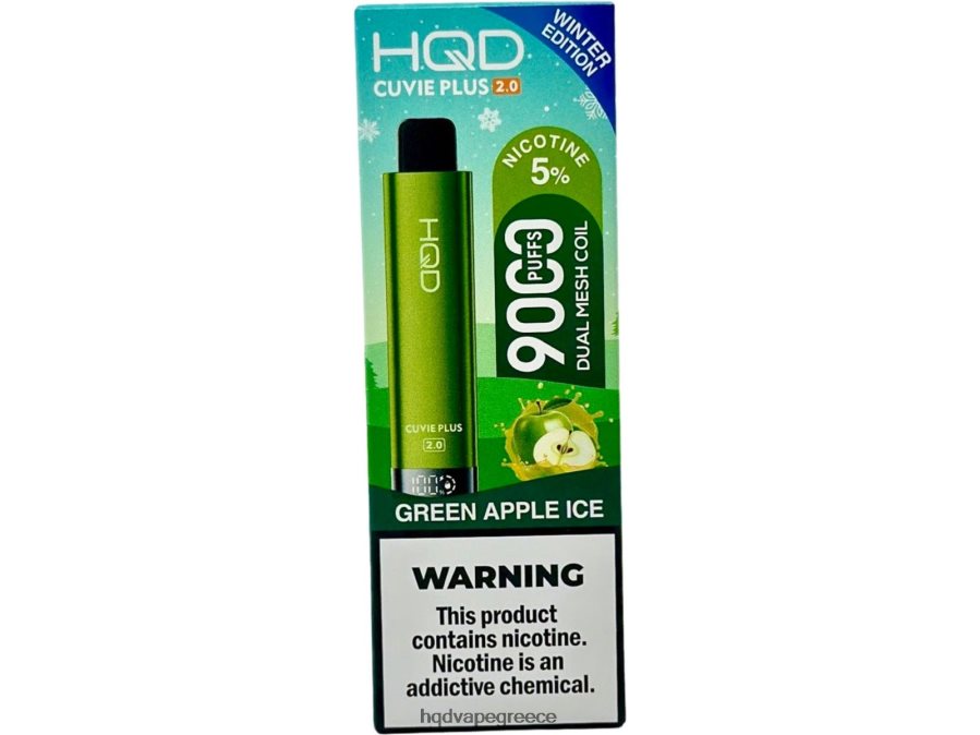 2RH462172 HQD CUVIE PLUS 2.0 (χειμερινή έκδοση) πάγος πράσινου μήλου - HQD Vape Ukraine