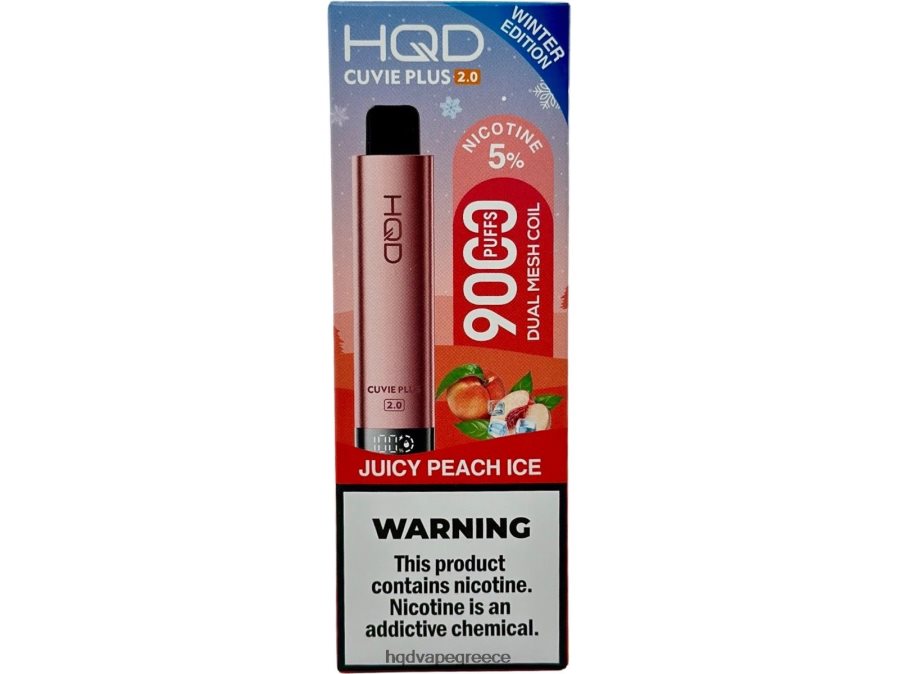 2RH462204 HQD CUVIE PLUS 2.0 (χειμερινή έκδοση) ζουμερός πάγος ροδάκινου - HQD Вкусы