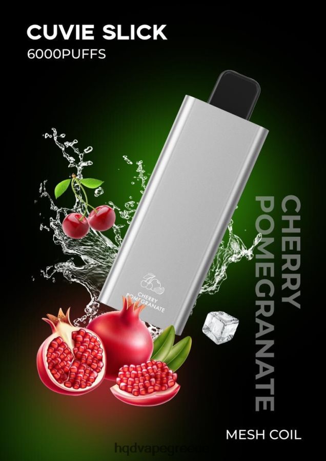 2RH46233 HQD CUVIE SLICK 6000 ρουφηξιές ροδάκι κεράσι - HQD Vape Kyiv
