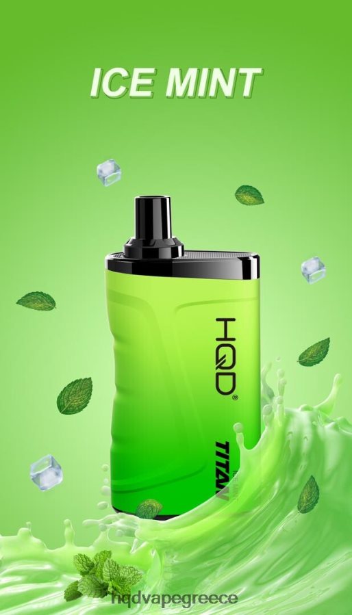 2RH46217 HQD TITAN 7000 ρουφηξιές πάγο μέντα - HQD Vapes Online